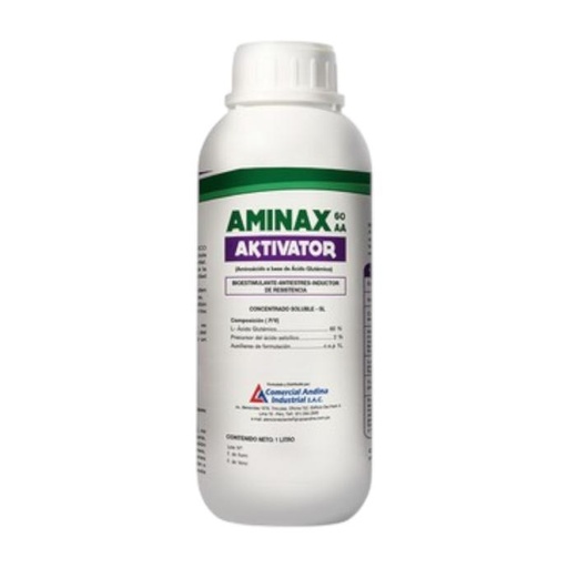 [01AND100] AMINAX AXTIVATOR 60 AA (Ácido L- Glutámico) X 1 LT